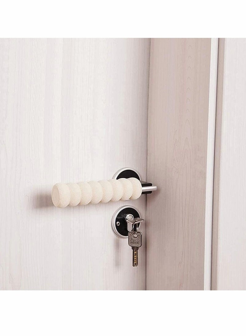 Y&D Door Handle Protector, Protective Covers Soft Foam Kid Baby Safety Knob Gaurd Bumper in Beige - Child and Wall Protector (Beige Color) 10 Pack  - Image 4