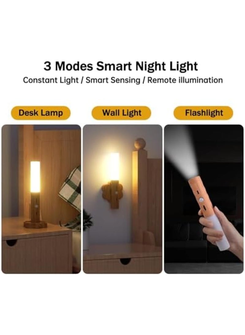 SYOSI USB Rechargeable Wall Light, Motion Sensor Night Light Portable Removable Magnetic Cordless Wireless Automatic Battery Strip Stick Night Lamp for Indoor Hallway Stairway Porch - Image 5