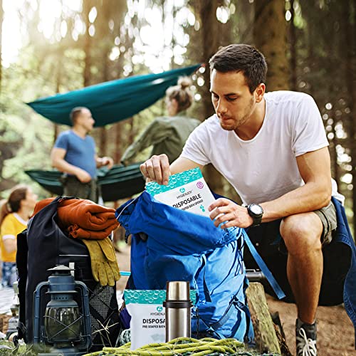 HYGIENJOY-Rinse Free Bath Sponges No Rinse Bathing Wipes(25 Counts)-No Residue Shower Wipes,Soap Infused,Lather,For the Elderly,Bedridden,Campers,Hikers,Post Surgery Must Haves - Image 5