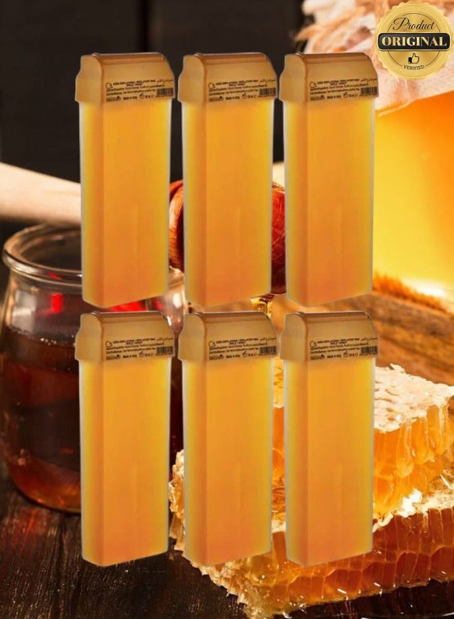 Spa System 6 Pieces Honey Depilatory Wax Refill Beige 100ml - Image 1