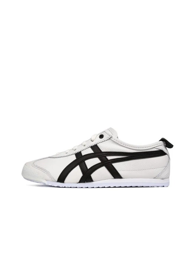 TIGER Onitsuka Tiger Mexico 66 White Black Leather Sneakers Size42