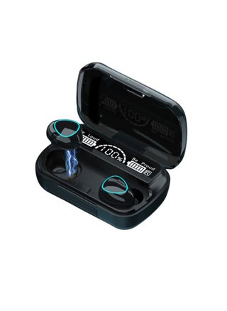 M10 Bluetooth 5.1 True Wireless Earbuds – In-Ear TWS Bluetooth Earphones with Digital Display, Stereo Sound, Built-in Mic, Noise Isolation, and Charging Case – Black - pzsku/Z15C81BDAE6D61FA8324EZ/45/1746224668/a7615c9f-8db7-4dcb-a21e-6e756e1ce956