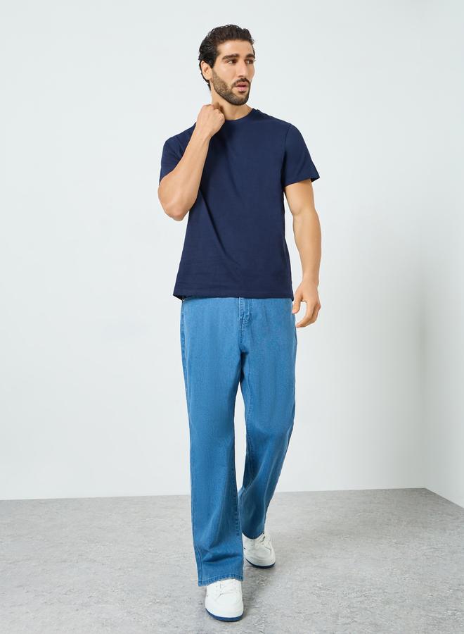 ستايلي تيشيرت بياقة دائرية وأكمام قصيرة - Image 4