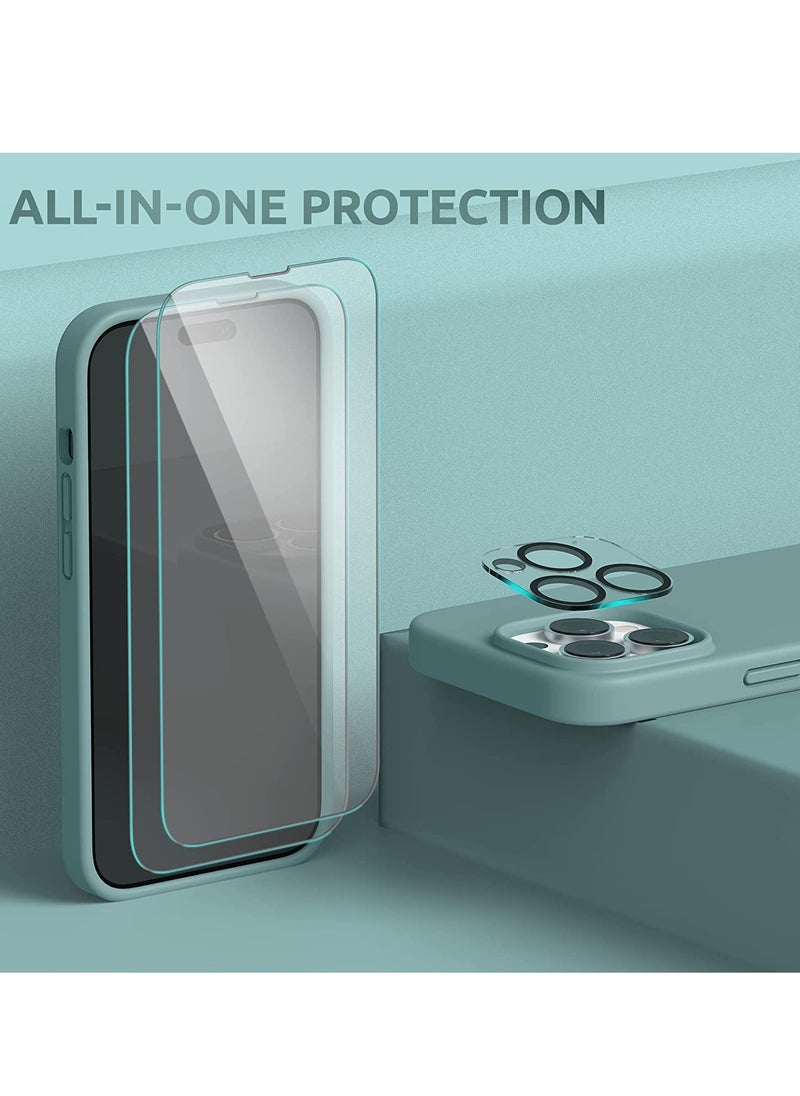 ELTRAZONE - Magnetic Case Designed for iPhone 14 Pro Max Case 6.7 inch (2022), Compatible with MagSafe, Liquid Silicone Phone Case for iPhone 14 Pro Max, Cactus Green - Image 1