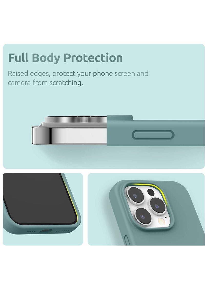 ELTRAZONE - Magnetic Case Designed for iPhone 14 Pro Max Case 6.7 inch (2022), Compatible with MagSafe, Liquid Silicone Phone Case for iPhone 14 Pro Max, Cactus Green - Image 1