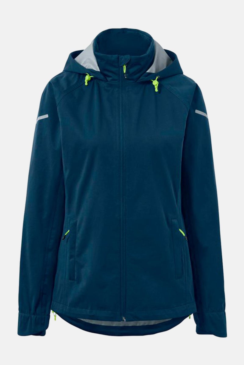 Tchibo Women Plain Rain Coat, Teal Blue  - Image 2