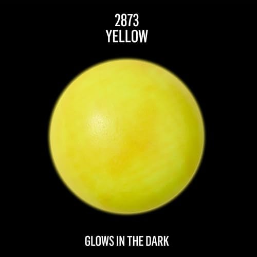 FolkArt Glow in The Dark Acrylic Paint (2 Ounce), K2873 Matte Yellow - Image 3