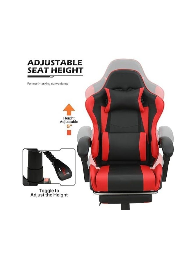 بونكا كرسي العاب قابل للتعديل مع مسند للراس لون احمر من بونكا - Image 4