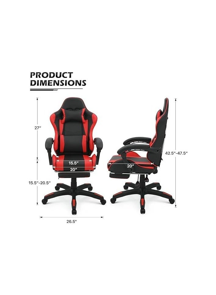 بونكا كرسي العاب قابل للتعديل مع مسند للراس لون احمر من بونكا - Image 5