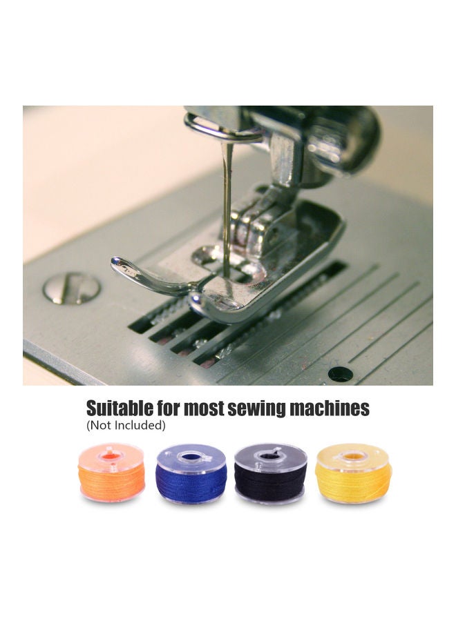 NIBEMINENT 36-Piece Grid Thread Bobbins Sewing Kit With Case Black/White - Image 5