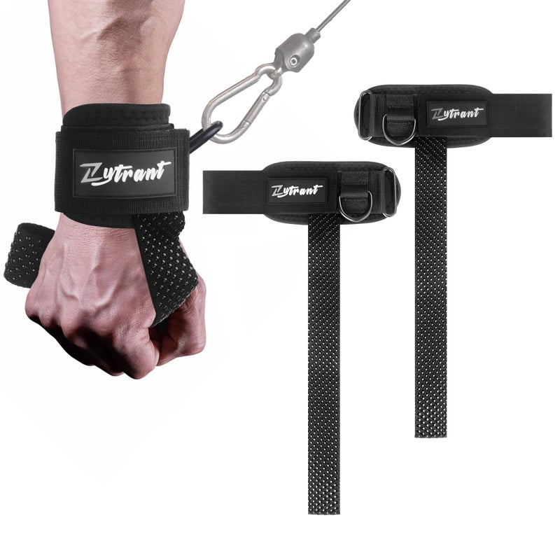 Zytrant Weight Lifting Straps with Cuffed D RingHeavy Duty Thyick Comfortable Lifting Straps Secure Fit Enhanced Grip Straps for Weightlifting Gym Training - Image 2