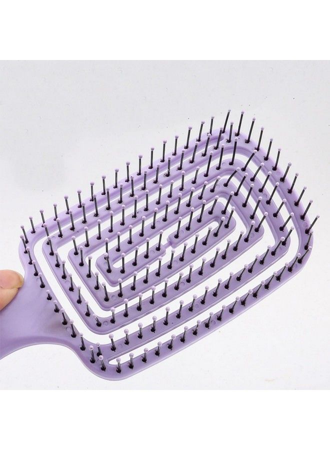pepplo 1Pcs Detangling Brush For Adults & Kids Hair. Detangler Hairbrush For Natural Curly Straight Wet Or Dry Hair. Hair Brushes For Women. Styling Brush (Purple) - Image 4