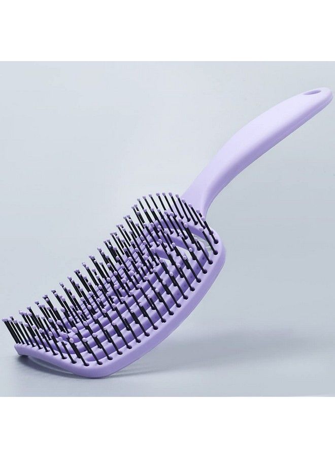 pepplo 1Pcs Detangling Brush For Adults & Kids Hair. Detangler Hairbrush For Natural Curly Straight Wet Or Dry Hair. Hair Brushes For Women. Styling Brush (Purple) - Image 3