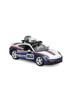 Bburago BBURAGO - 1/24 Racing - 2023 Porsche 911 Dakar - New 2024: Metal Racing Vehicle - Interior Details - Opening Doors and Hood - Scale 1/24., B18-28029  - Image 2