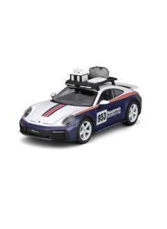 Bburago BBURAGO - 1/24 Racing - 2023 Porsche 911 Dakar - New 2024: Metal Racing Vehicle - Interior Details - Opening Doors and Hood - Scale 1/24., B18-28029  - Image 1