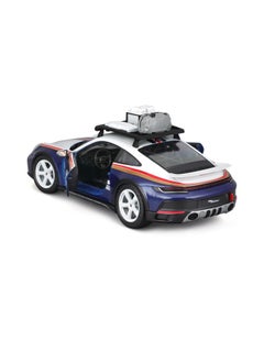 Bburago BBURAGO - 1/24 Racing - 2023 Porsche 911 Dakar - New 2024: Metal Racing Vehicle - Interior Details - Opening Doors and Hood - Scale 1/24., B18-28029  - Image 4