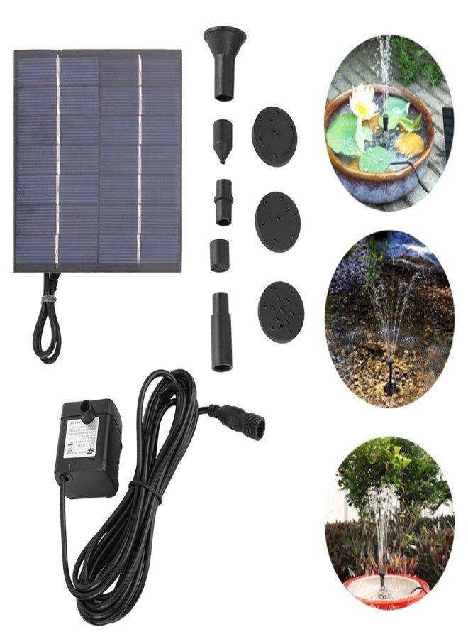 1.4W Solar Powered Panel Submersible Water Panel Fountain Pump Pond Pool Fountain Kit - Image 3