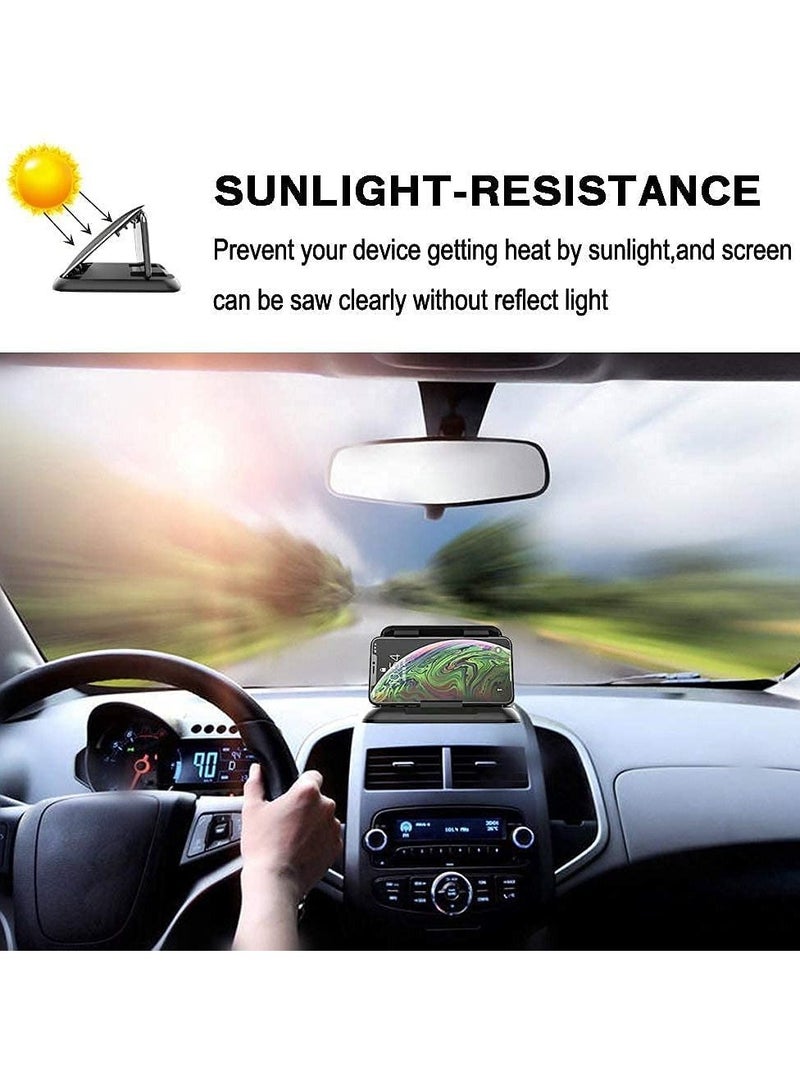 KASTWAVE Car Phone Holder, Car GPS Mount, Silicone Car Mat, AntiSlip Desk Phone Mount, for All Kinds of Dashboard Center Console Phone Mount Compatible with iPhone/ Android/ GPS Devices - Image 3