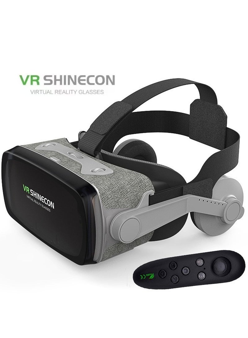 general Classic VR Goggles VR SHINECON 9th Generation+Controller Virtual Reality VR Headset 3D Glasses for Movies & Video Games, Compatible with iOS & Android, HarmonyOS, Smartphone within 4.7-6.7inch Screen Pupil Distance Adjusting Function, IMAX Cinema/360°View/3D Games, Lightweight, Comfortable Material, Ergonomic Design, Multi-Angle Cooling Design - Image 1