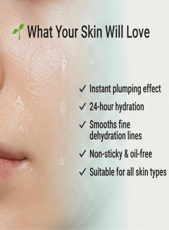 SANCTUS Hydro-Quench Plumping Hydration Serum with Aquaporin, Aquaxyl & Hyaluronic Acid, pH 5.5, Lightweight Moisturizing Face Serum for All Skin Types, 30ml - Image 4