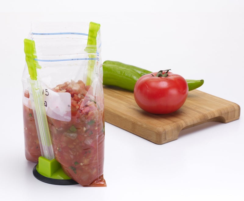Jokari Original Jokari Adjustable Baggy Rack Stand 1 Pack. Prop Plastic Ziploc Freezer Storage Bags Open Hands-Free To Pour Leftovers  Snacks and Meal Prep Ingredients With No Food Spills or Kitchen Mess. - Image 2