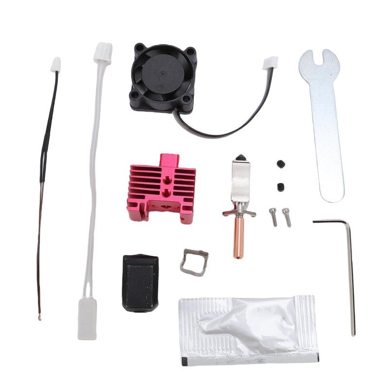 3D Printer Hot End: 0.4mm Hardened Steel Nozzle Complete Kit - Fast Heating & Precise Temperature Control Integrated Nozzle for Bambu Lab X1, X1C 3D Printers - Image 1