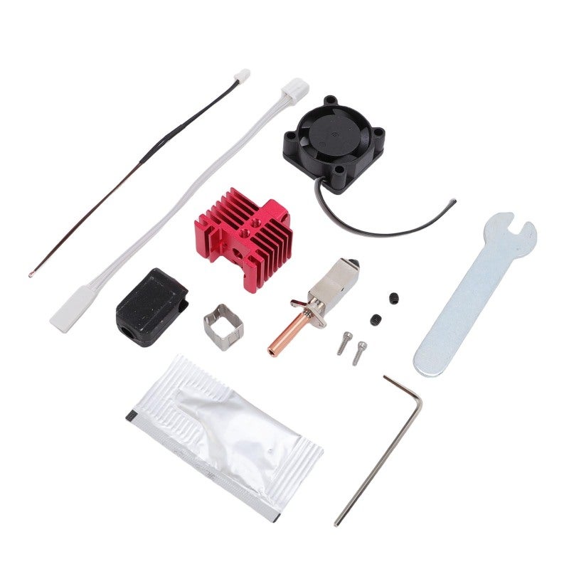 3D Printer Hot End: 0.4mm Hardened Steel Nozzle Complete Kit - Fast Heating & Precise Temperature Control Integrated Nozzle for Bambu Lab X1, X1C 3D Printers - Image 2