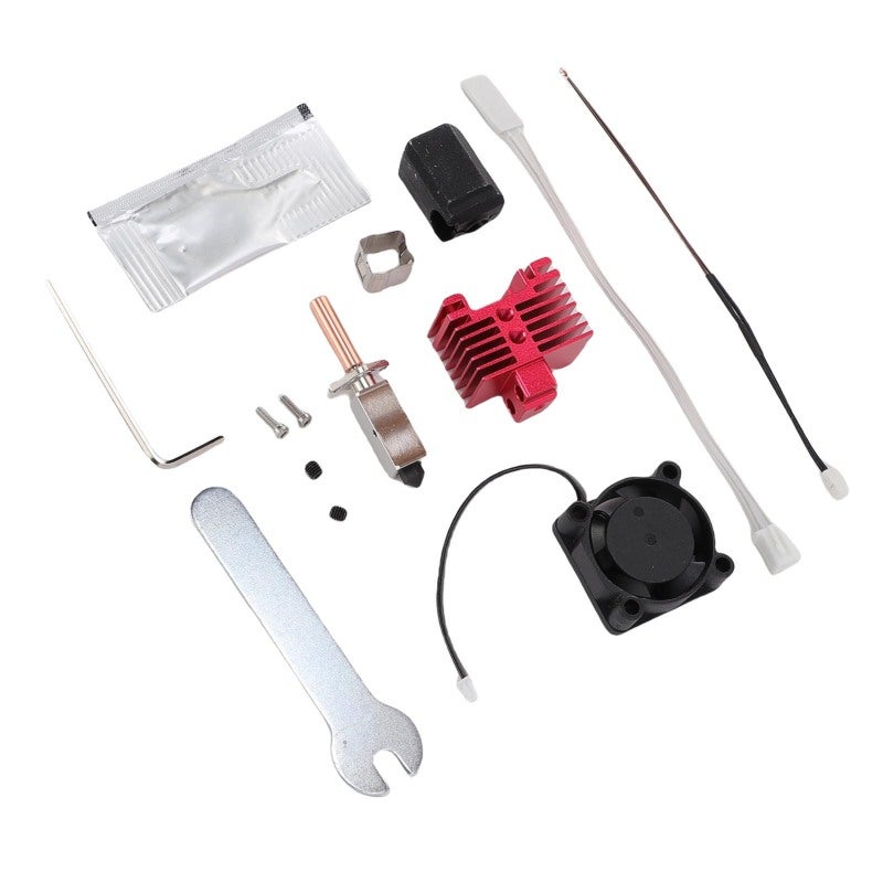 3D Printer Hot End: 0.4mm Hardened Steel Nozzle Complete Kit - Fast Heating & Precise Temperature Control Integrated Nozzle for Bambu Lab X1, X1C 3D Printers - Image 5