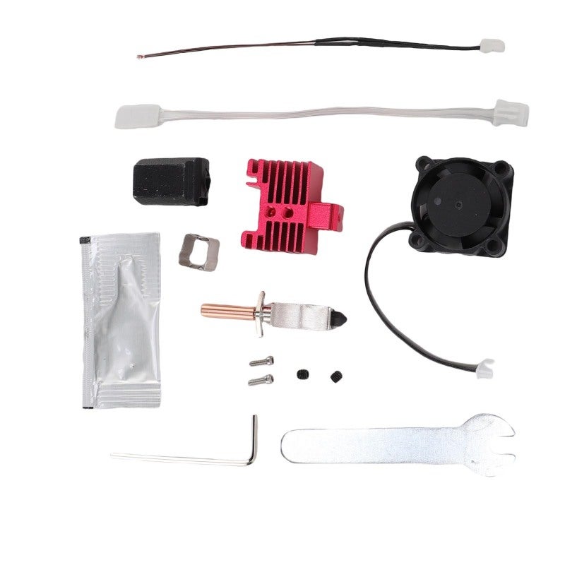 3D Printer Hot End: 0.4mm Hardened Steel Nozzle Complete Kit - Fast Heating & Precise Temperature Control Integrated Nozzle for Bambu Lab X1, X1C 3D Printers - Image 4