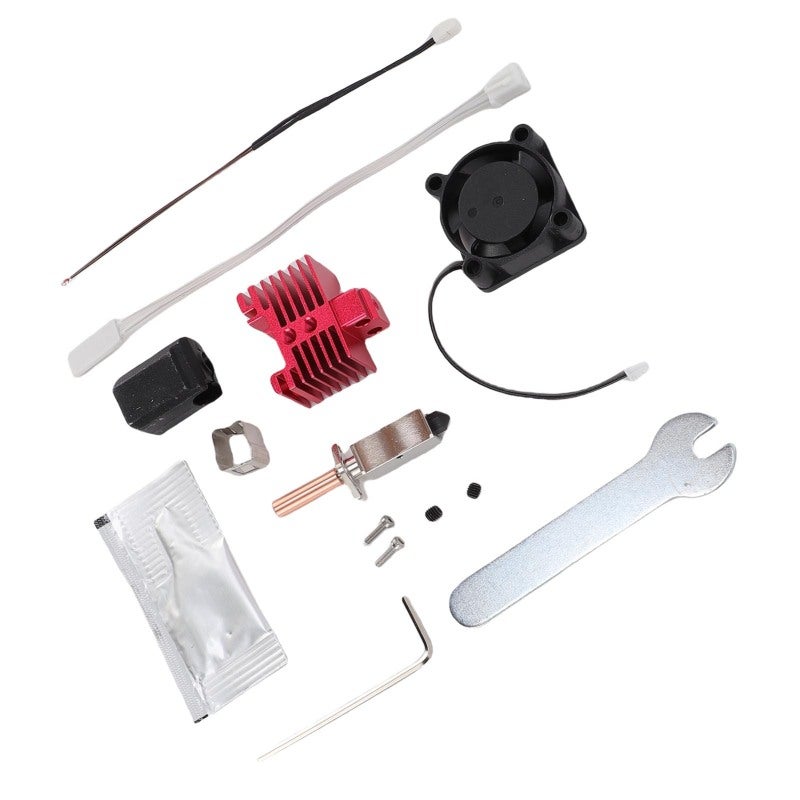 3D Printer Hot End: 0.4mm Hardened Steel Nozzle Complete Kit - Fast Heating & Precise Temperature Control Integrated Nozzle for Bambu Lab X1, X1C 3D Printers - Image 3