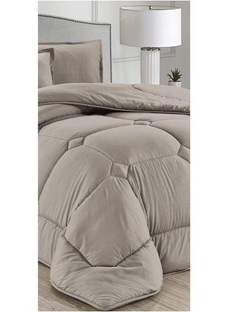 Moon Royal, comfortable and soft single bed comforter set, 6 pieces, double solid  - Image 3