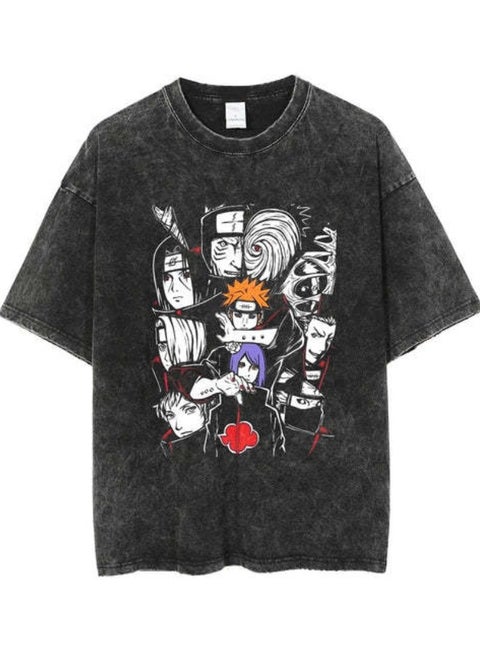 New Naruto Top Washed and Used T-shirt
