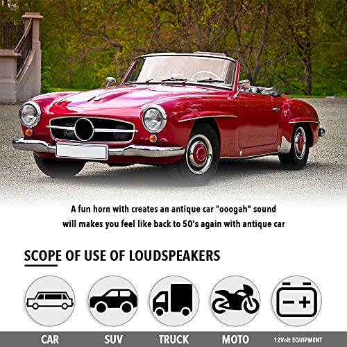 Carrfan 12V Vintage OOGA AHOOGA Classical Car Horn for Ford Model Antique Old Style 110db - Image 3