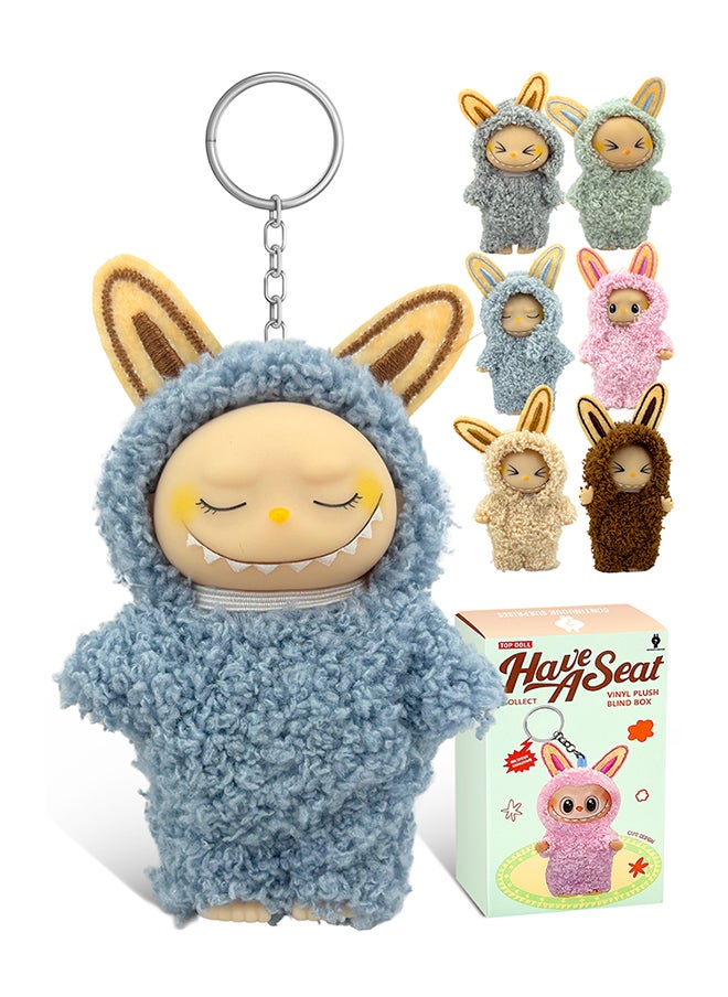 Galaxy Toys - Nibbletuft Twinkleboo Labubu dolls The Monsters Mini Keychain Figure 4-Inch Blind Box Collectible Toy Assorted Random Design - Image 1
