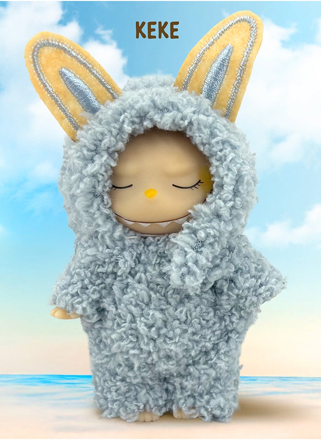 Galaxy Toys - Nibbletuft Twinkleboo Labubu dolls The Monsters Mini Keychain Figure 4-Inch Blind Box Collectible Toy Assorted Random Design - Image 1
