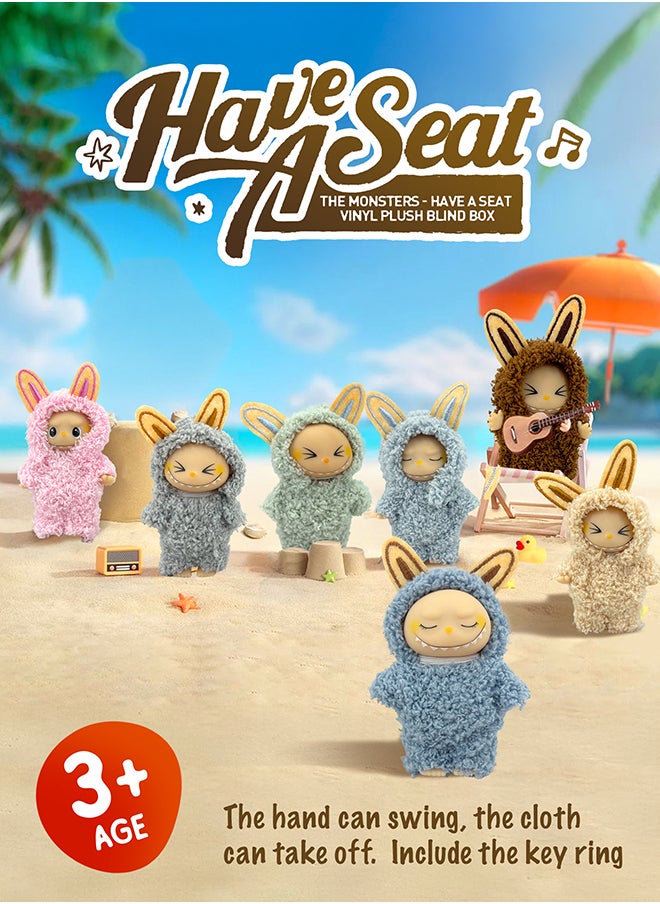 Galaxy Toys - Nibbletuft Twinkleboo Labubu dolls The Monsters Mini Keychain Figure 4-Inch Blind Box Collectible Toy Assorted Random Design - Image 1