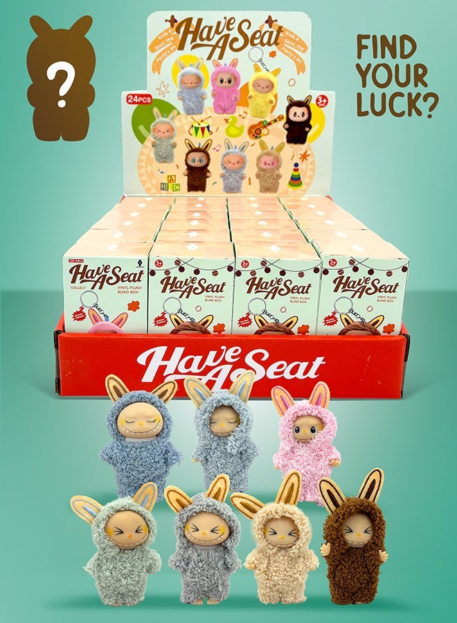 Nibbletuft Twinkleboo Labubu dolls The Monsters Mini Keychain Figure 4-Inch Blind Box Collectible Toy Assorted Random Design - Image 5