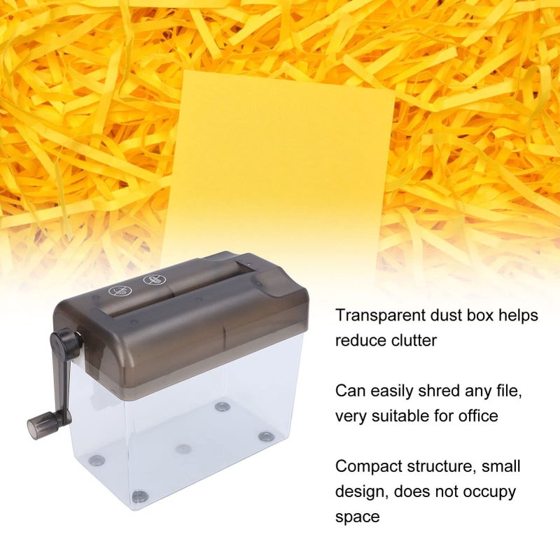 Manual Paper Shredder for Home Office School and Shop Grey Color 8 1x3 9x5 5 Inches - Image 4