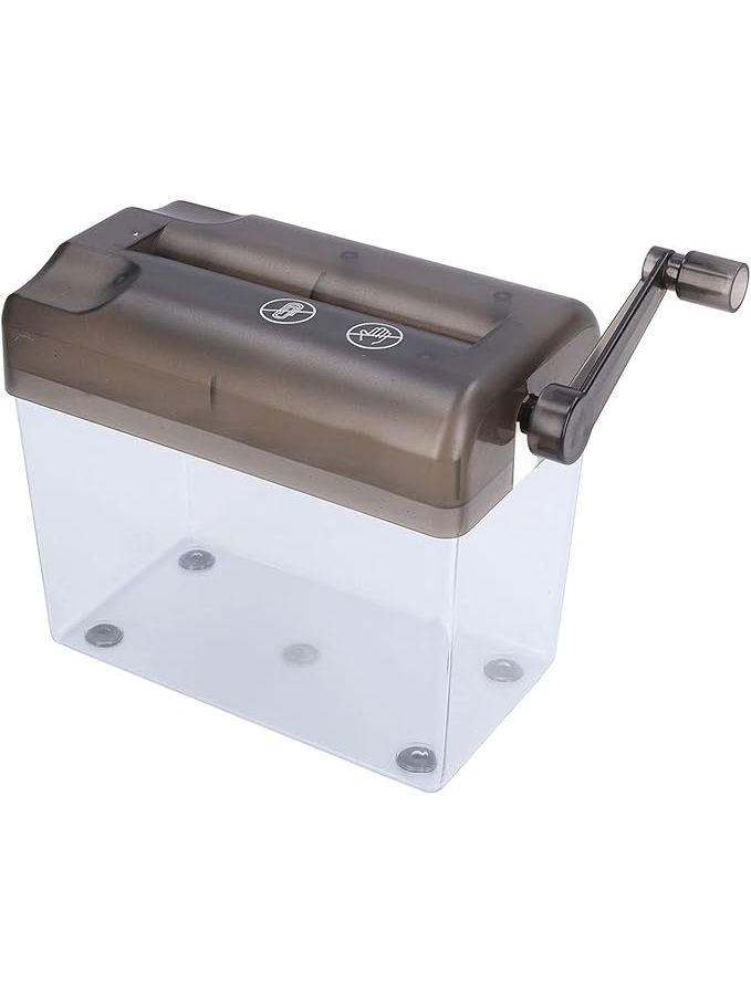 Manual Paper Shredder for Home Office School and Shop Grey Color 8 1x3 9x5 5 Inches - Image 1