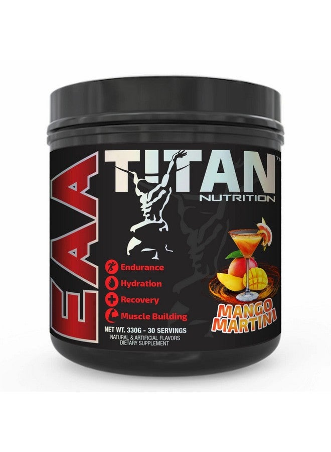 Titan Eaa Essential Amino Acid & Hydration Supplement Full Spectrum 2:1:1 Bcaa Protein Blend Muscle Tissue Repair Recovery & Growth Potassium & Vitamin C Mango Martini 30 Servings