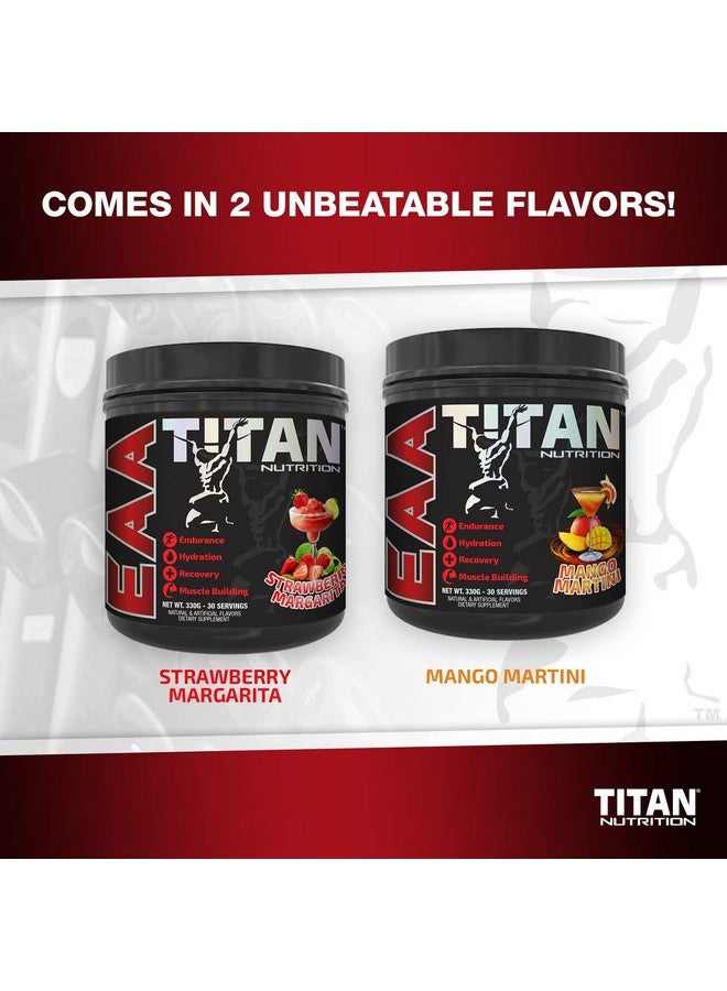 Titan Eaa Essential Amino Acid & Hydration Supplement Full Spectrum 2:1:1 Bcaa Protein Blend Muscle Tissue Repair Recovery & Growth Potassium & Vitamin C Mango Martini 30 Servings