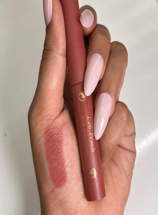 Just Gold Long Lasting Matte Finish Creamy matte lipstick with nourishment of vitamin E and Aloe vera L26 Peach - Image 5