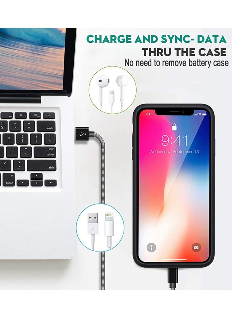 Battery Case for iPhone X/Xs, 3200mAh Portable Protective Charging Case Extended Rechargeable Battery Pack Charger Case Compatible with iPhone X/XS (5.8 inch) - Image 3