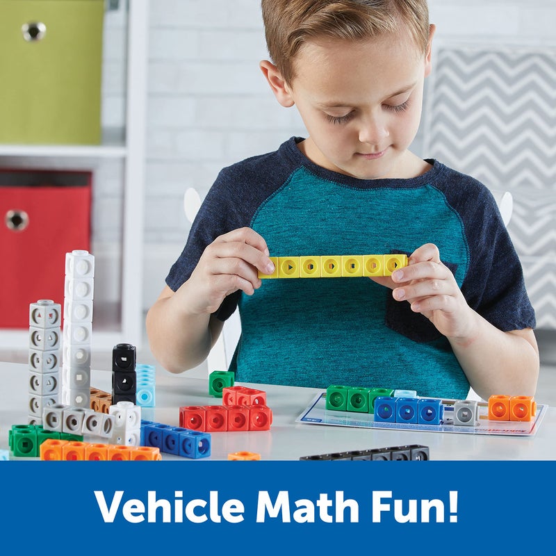 Learning Resources MathLink Cubes Kindergarten Math Activity Set: Mathmobiles! 115 Pieces  Ages 5+ Kindergarten STEM Activities  Math Activity Set and Games for Kids - Image 3