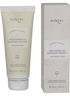 Mantra Herbal Authentic Ayurvedic Wheat Germ And Mandarin Orange Hand And Feet Cream Free From Chemicals 100 Ml  - Image 1