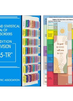 Bcabo 2022 New Dsm5Tr Index Tabs Colorcoded And Laminated Dsmv Tr Tabs Including 18 Blank Ones With Alignment Guide And Bookmark  - Image 1