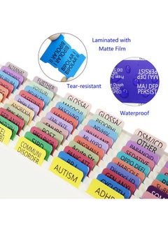 Bcabo 2022 New Dsm5Tr Index Tabs Colorcoded And Laminated Dsmv Tr Tabs Including 18 Blank Ones With Alignment Guide And Bookmark  - Image 5
