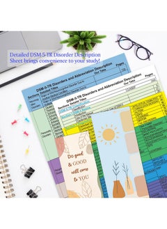 Bcabo 2022 New Dsm5Tr Index Tabs Colorcoded And Laminated Dsmv Tr Tabs Including 18 Blank Ones With Alignment Guide And Bookmark  - Image 3