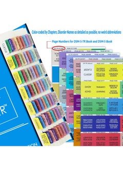 Bcabo 2022 New Dsm5Tr Index Tabs Colorcoded And Laminated Dsmv Tr Tabs Including 18 Blank Ones With Alignment Guide And Bookmark  - Image 2