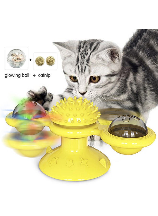 NIBEMINENT Interactive Cat Toy Yellow 16x7.5x7centimeter - Image 2